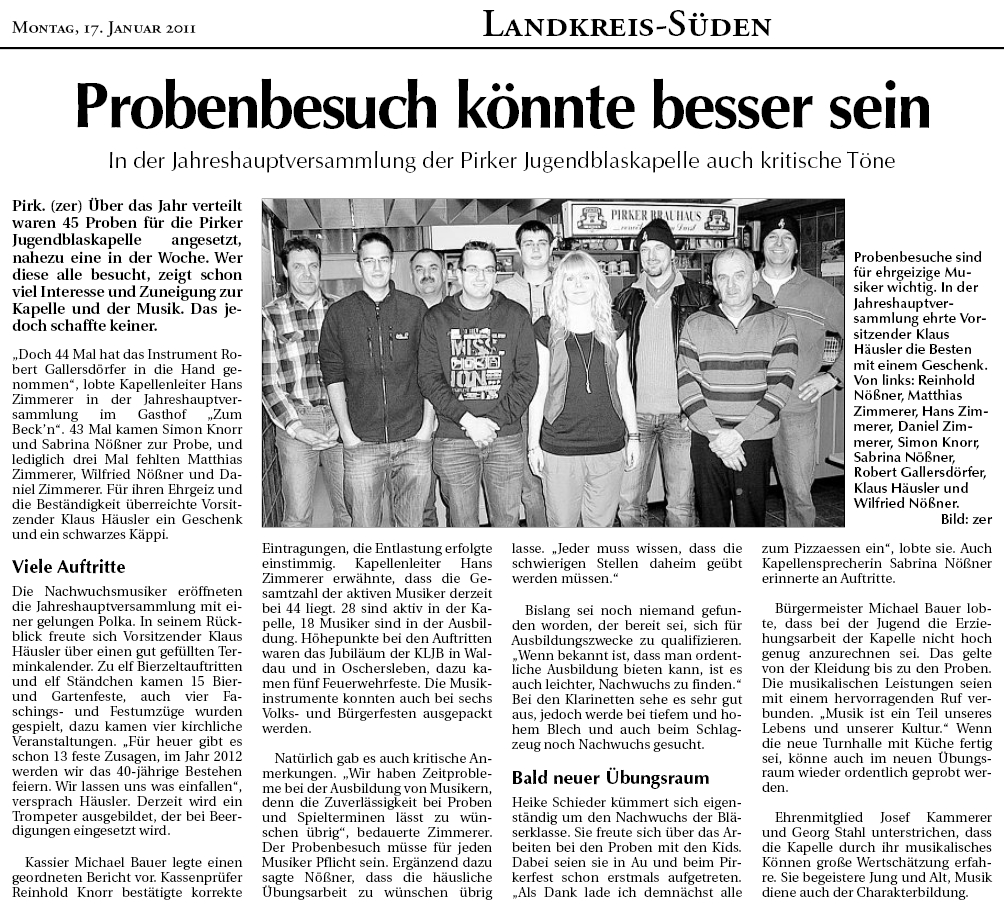 probenbesuch 17.01.2011